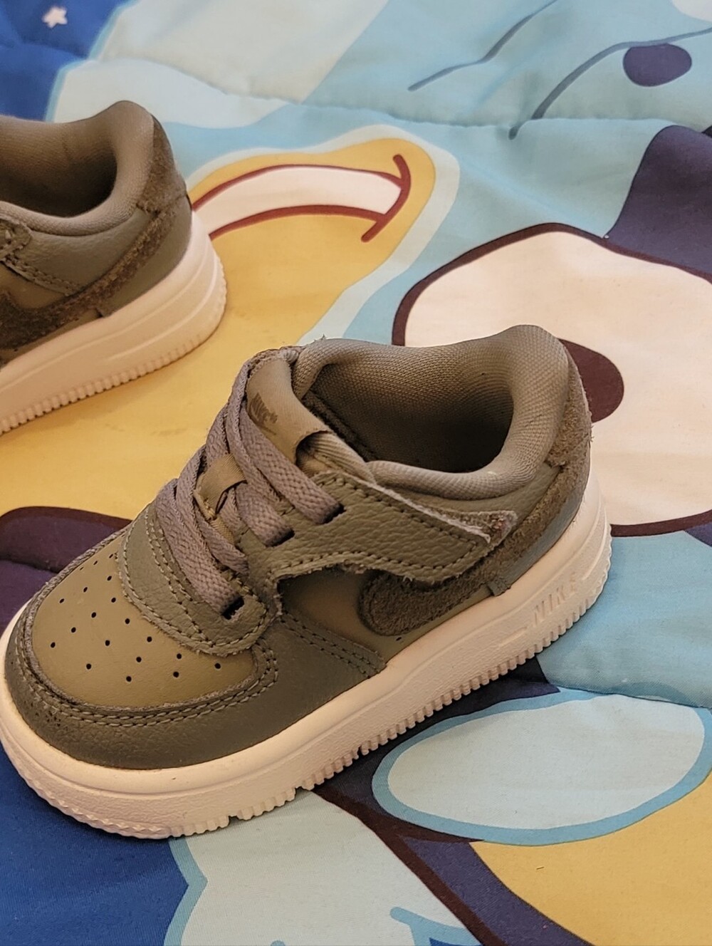 Nike Air Force One Easy On Olive Green Shoes For Toddlers